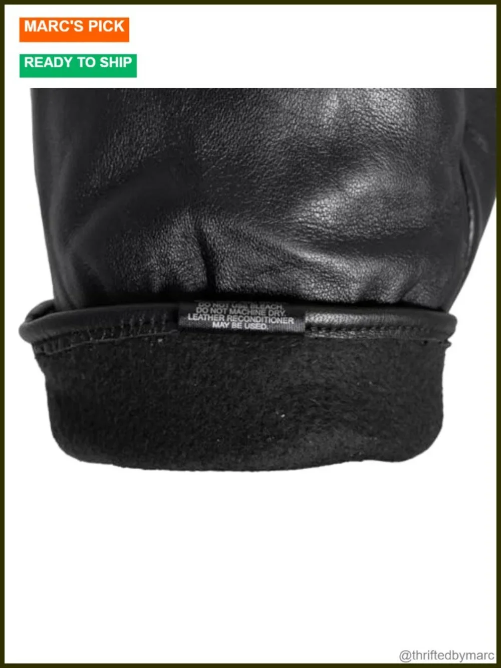 Genuine Sheepskin Leather Glitten Mittens with Thinsulate Lining